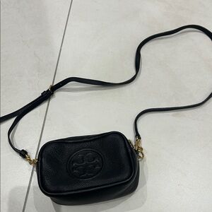 Tory Burch Black Leather Crossbody Bag
